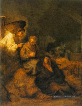 Le rêve de saint Joseph Rembrandt Peinture à l'huile